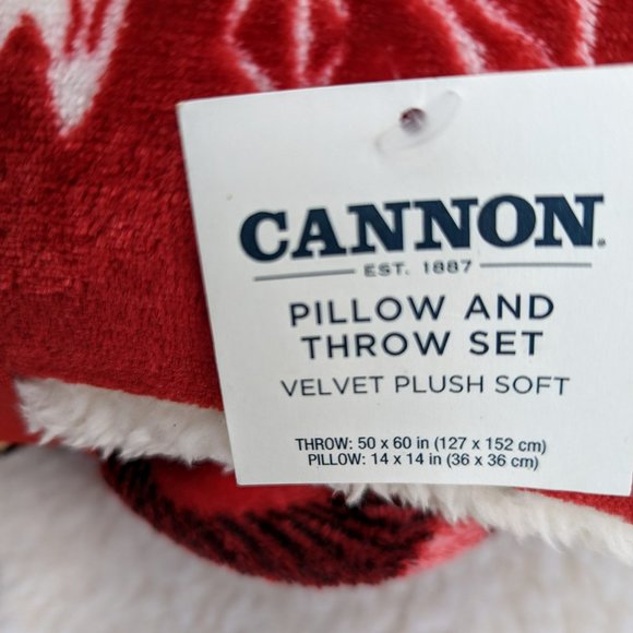 Cannon Holiday Nwt Cannon Pillow Throw Set Poshmark